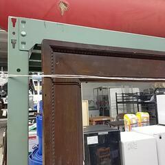 レトロ　大鏡　姿見　木製フレーム　※98147