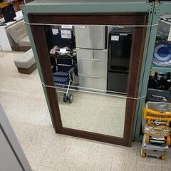 レトロ　大鏡　姿見　木製フレーム　※98147