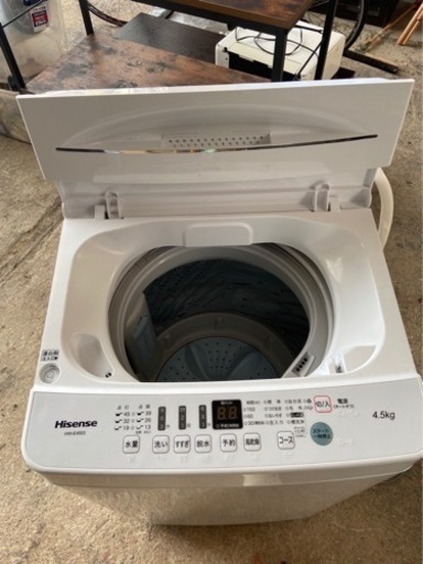 美品2020年製洗濯機ハイセンス4.5kg