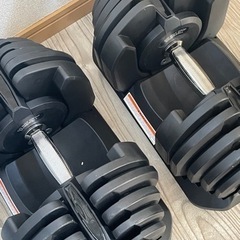 ダンベル可変式 片方最大40kg と ベンチ台