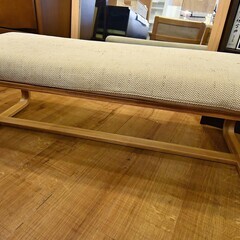 ★MUJI　無印良品　オーク材　リビングでもダイニングでもつかえるシリーズ　ベンチ　中古品★相模原　横浜　神奈川★使える