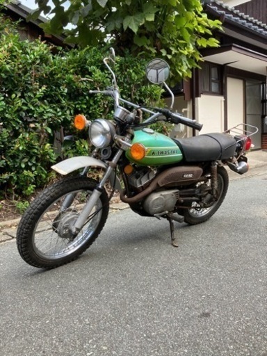 レア★低走行1000km代旧車！カワサキ　KM90/レストアベース！２ＳＴ！