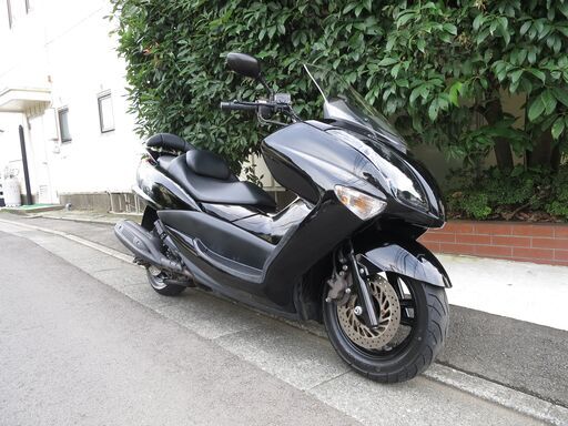 ヤマハ マジェスティ250(4D9) 実働中古車 バフ掛け洗車済み バッテリー