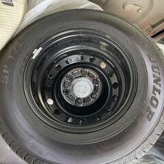 2022年 新車外し ハイエース200系 純正タイヤホイール 195/80R15 107/105N LT DUNLOP SP175n 4本