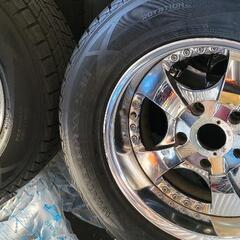 ランクル　深リム希少　ホイールスタッドレスタイヤセット　インセット-19