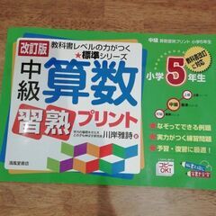 中級　算数　習熟プリント　小学5年生