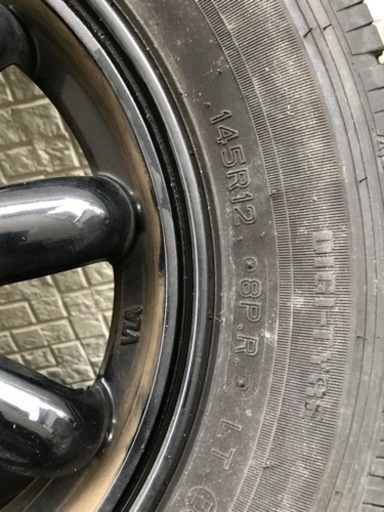 軽トラ、バン　夏タイヤ145R12 8PR