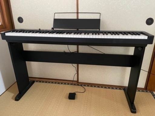 (新品同様2021年製)カシオ　CASIO　電子ピアノ  [88鍵盤]　CDP-S110BKとスタンドCS-46Pセット 2021年製