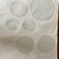 丸型の透明ガラス　6点セット