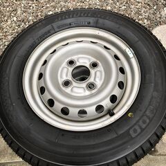 新品タイヤ★ホイール中古★145/80R12LT★ブリジストン製スタッドレス4本！145R12　6PR相当