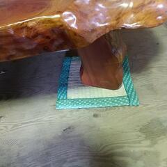 (値下)座卓一枚板(1)欅、値段交渉品
