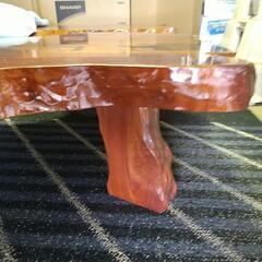 (値下)座卓一枚板(2)欅、値段交渉品