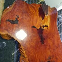 (値下)座卓一枚板(2)欅、値段交渉品