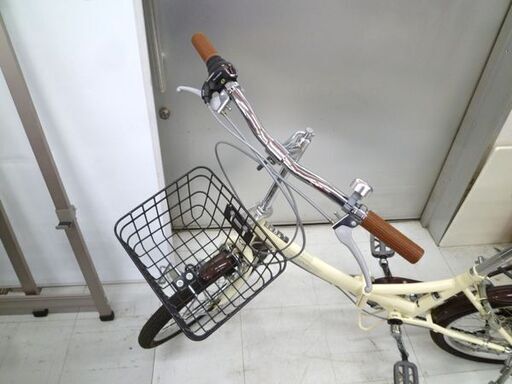 折りたたみ自転車 20インチ E-Style 6段変速 カゴ・荷台付き シティ