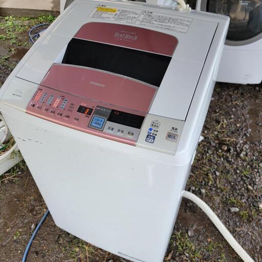 HITACHI 7kg 縦型洗濯乾燥機 2015年式  動作確認済 比較的年式浅(κ)