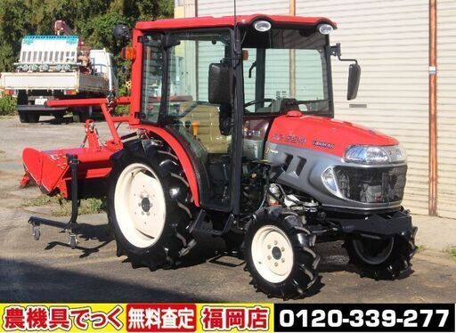 【SOLD OUT】ヤンマ トラクター EG224 24馬力 415時間 キャビン パワステ 自動水平 倍速 逆転 【清掃済・整備済】【農機具でっく】【福岡】【トラクター】