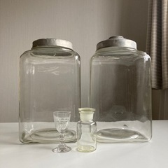 ヴィンテージ　骨董　ガラスケース　ガラス瓶　差し上げます。