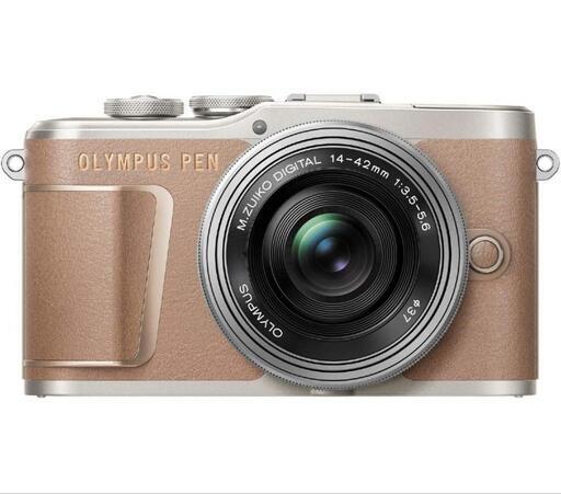 【新品】OLYMPUS ミラーレス一眼カメラ PEN E-PL10 14-42mm EZレンズキット ブラウン