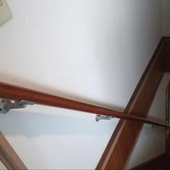 (お取引中)階段の手すり　無垢材　ロング長さ371㌢　古道具　古民家