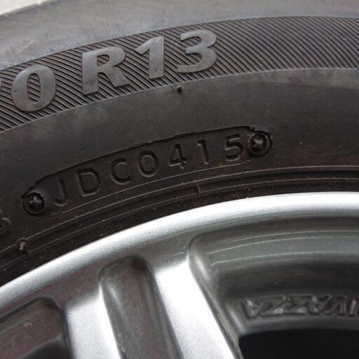 165/70R13 アルミホイール付きノーマルタイヤ 4本セット ブリヂストン