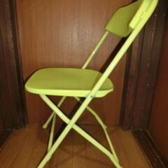 フランフラン 折りたたみ椅子 チェア 黄緑