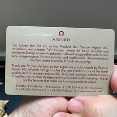 AIGNERのバッグ/ベージュピンク牛革