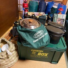 キャンプ用品一式、ガーデンパラソル、E－Zupテント