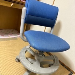 学習机　椅子　ブルー