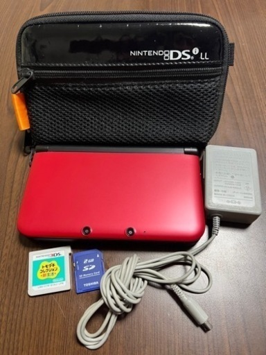 【取り引き中】Nintendo 3DS LL レッド 美品 ソフト1個