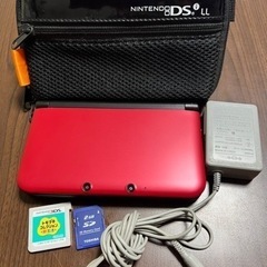 【取り引き中】Nintendo 3DS LL レッド 美品 ソフト1個