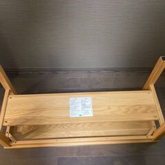 【美品】無印良品 木製ベンチ オーク材