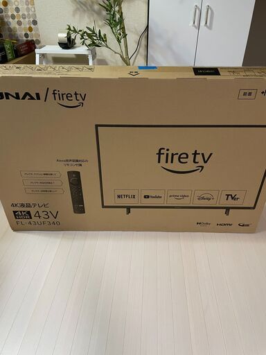 22年製】FUNAI FireTV FL-43UF340 フナイ43型4ｋテレビ