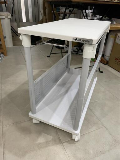 （確約済）美品❗Bauhutte ( バウヒュッテ ) 昇降式 L字デスク スタンダード BHD-670H-WH