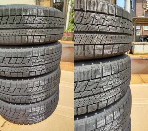 スタッドレスタイヤ スノータイヤ 195/65R15 BLIZZAK VRX 割安中古品 
