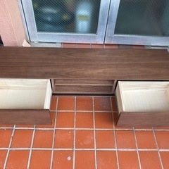 テレビ台　150cm TVボード　テレビボード　ダークブラウン　茶色　収納　リビング　1342