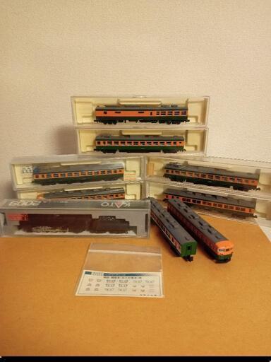 鉄道模型・Nゲージ8両。3両は動力車Ｍ車になります+蒸気機関D51なめくじ