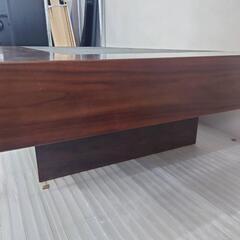 ★値下げしました❗【ホームシック】センターテーブル【キース】［天然木(ウオールナット)＋天然石］（幅140cm）【132,000円で購入】💳自社配送時🌟代引き可💳※現金、クレジット、スマホ決済対応※   