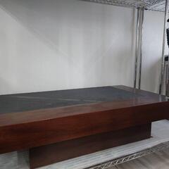 ★値下げしました❗【ホームシック】センターテーブル【キース】［天然木(ウオールナット)＋天然石］（幅140cm）【132,000円で購入】💳自社配送時🌟代引き可💳※現金、クレジット、スマホ決済対応※   