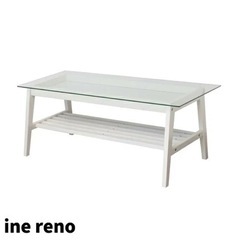 センターテーブル　ローテーブル　ガラステーブル　ine reno...