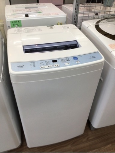 洗濯機 アクア AQR-S60F 2018年製 6.0kg