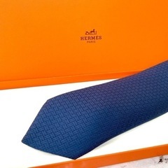 新品未使用 ⭐︎HERMES⭐︎ メンズ ネクタイ H柄 40％OFF