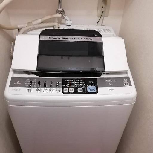 一旦停止　日立　乾燥機付き　洗濯機
