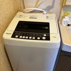 洗濯機　5.5キロ　Hisense