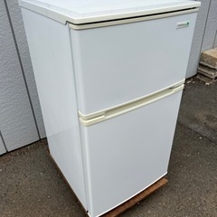 ■2ドア冷凍冷蔵庫 90L YRZ-C09B1 2018年製■Y...