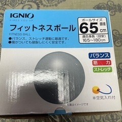 大幅値下げ‼️新品IGNIOフィットネスボール65センチ　　只今...