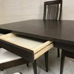 【10/18販売済KI】大塚家具 ダイニングセット 4人用 テーブル 椅子4脚 テーブル幅140cm 北TO4