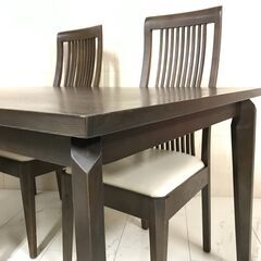 【10/18販売済KI】大塚家具 ダイニングセット 4人用 テーブル 椅子4脚 テーブル幅140cm 北TO4