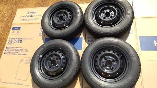 新車外し　ダイハツ純正　アトレー S700系　黒スチールホイール他　送料込み 新車外し】アトレー純正ノーマルタイヤ