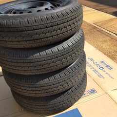 夏タイヤ 新品 新車外し ブリヂストン エコピア R710A 145/80R12 80/78N スチール 美品 4本セット