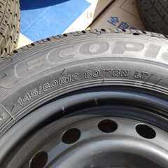 夏タイヤ 新品 新車外し ブリヂストン エコピア R710A 145/80R12 80/78N スチール 美品 4本セット